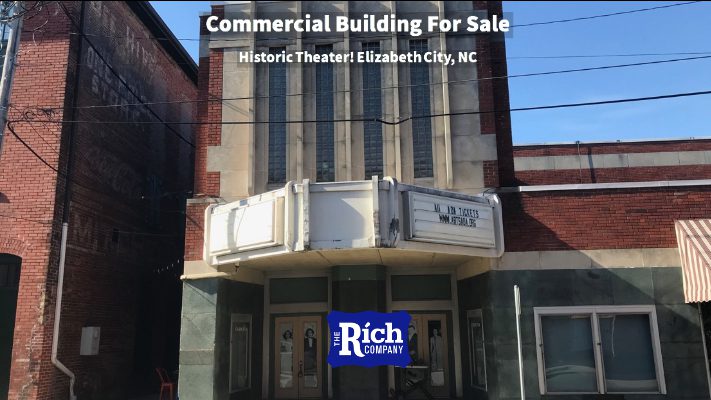 Commercial Building For Sale • Historic Theater • Elizabeth City, NC