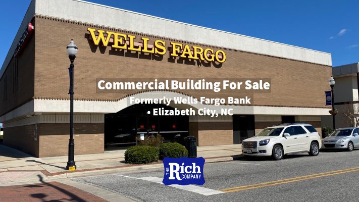 Commercial Building For Sale • Formerly Wells Fargo Bank • Elizabeth City, NC