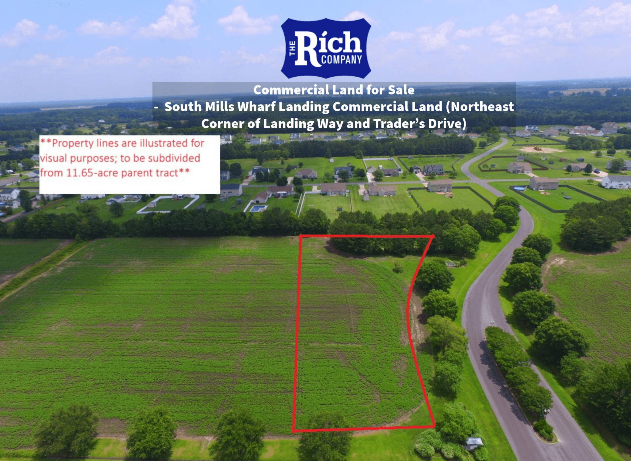 Commercial Land For Sale - South Mills Wharf Landing Northeast Corner of Landing Way and Trader’s Drive 