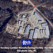 Turnkey Lumber manufacturing facility for sale in Elizabeth City, NC